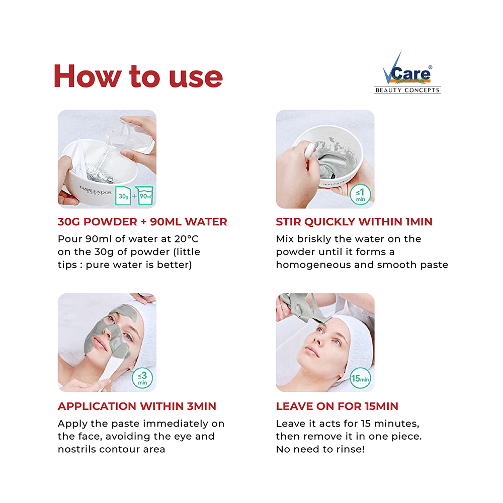 VCare Ocean Mineral Peel Off Mask Powder - Image 6