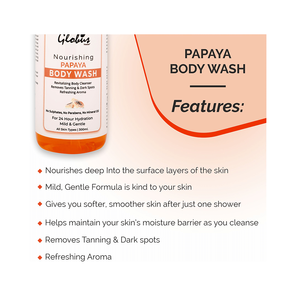 Globus Naturals Papaya Body Wash - Image 3