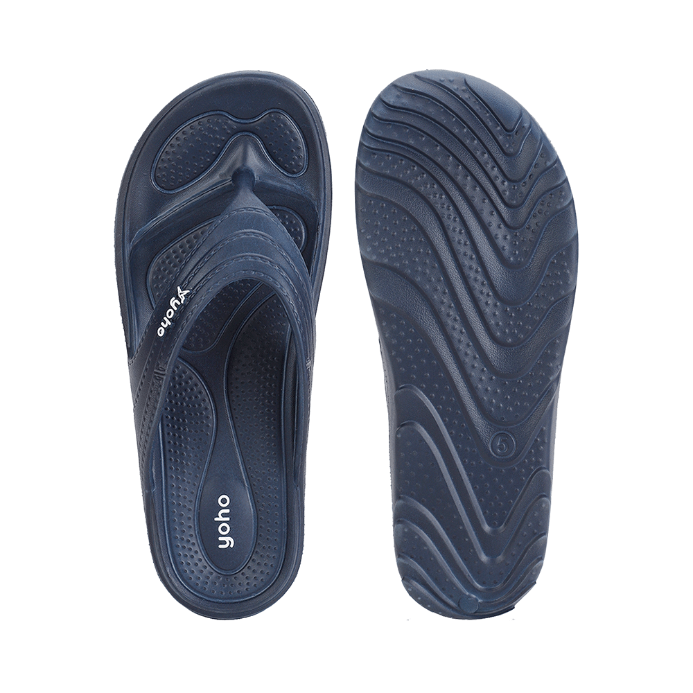 Yoho Lifestyle Acupressure Flip Flops for Women Mystery Blue 7 - Image 5