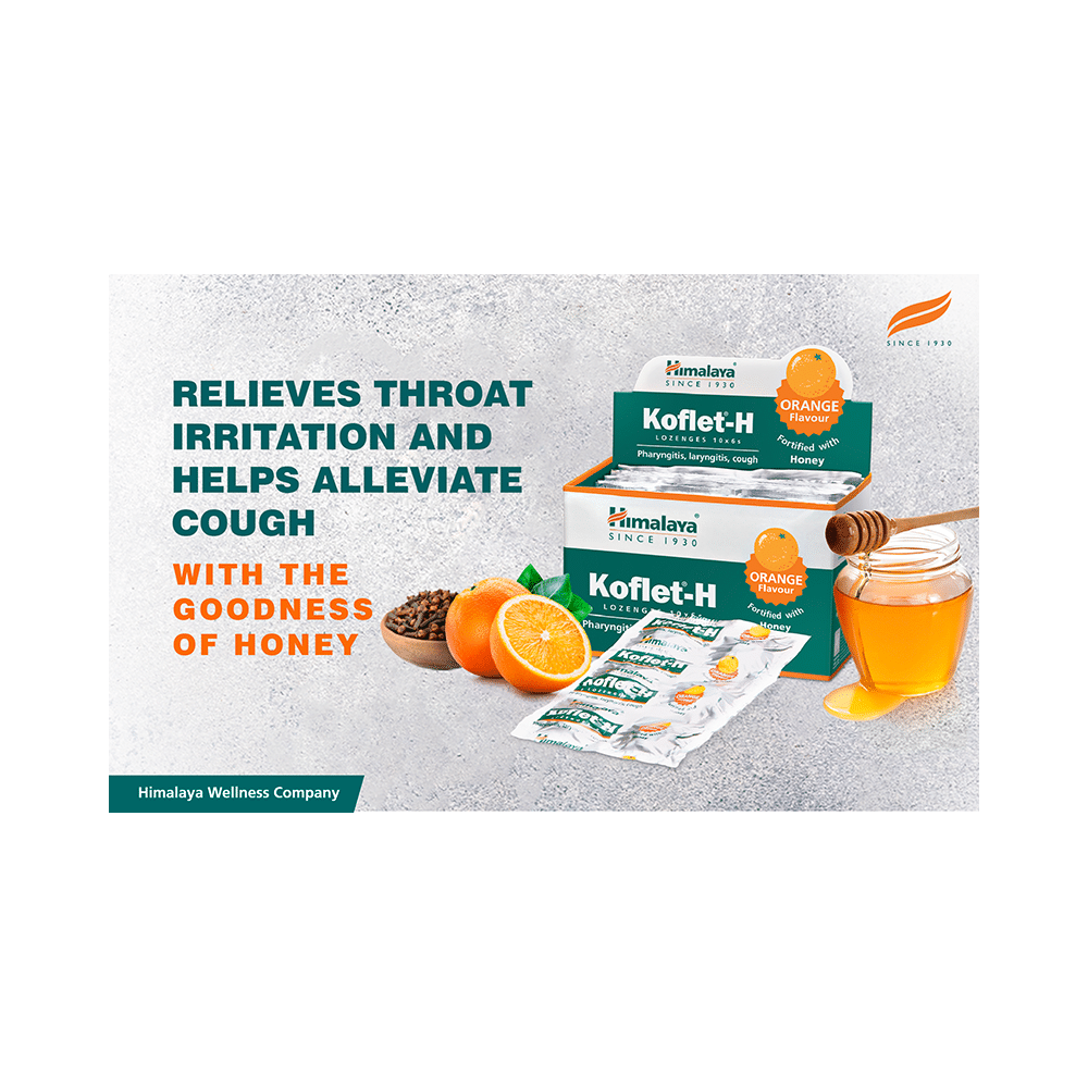 Himalaya Koflet H Cough Lozenges|Relieves Cough& Sore Throat I Orange - Image 8