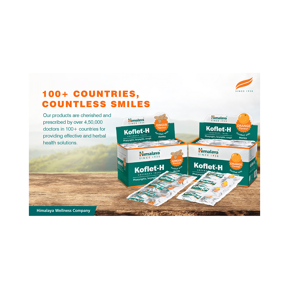 Himalaya Koflet H Cough Lozenges|Relieves Cough& Sore Throat I Orange - Image 12