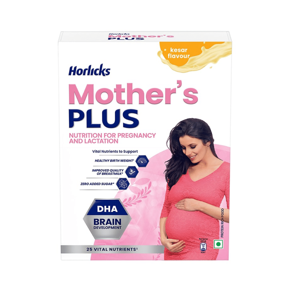 Horlicks Mother's Plus Nutrition for Pregnancy & Lactation | Flavour Powder Kesar - Image 1