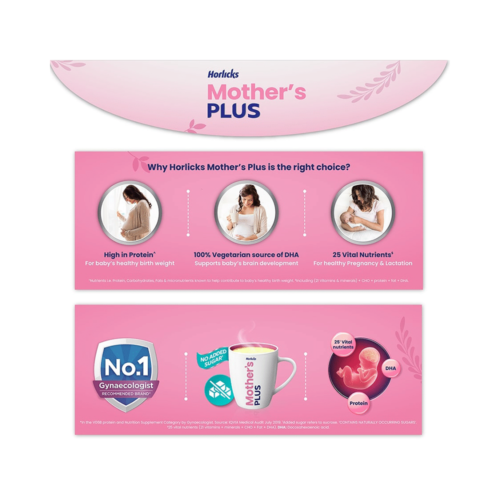 Horlicks Mother's Plus Nutrition for Pregnancy & Lactation | Flavour Powder Kesar - Image 6