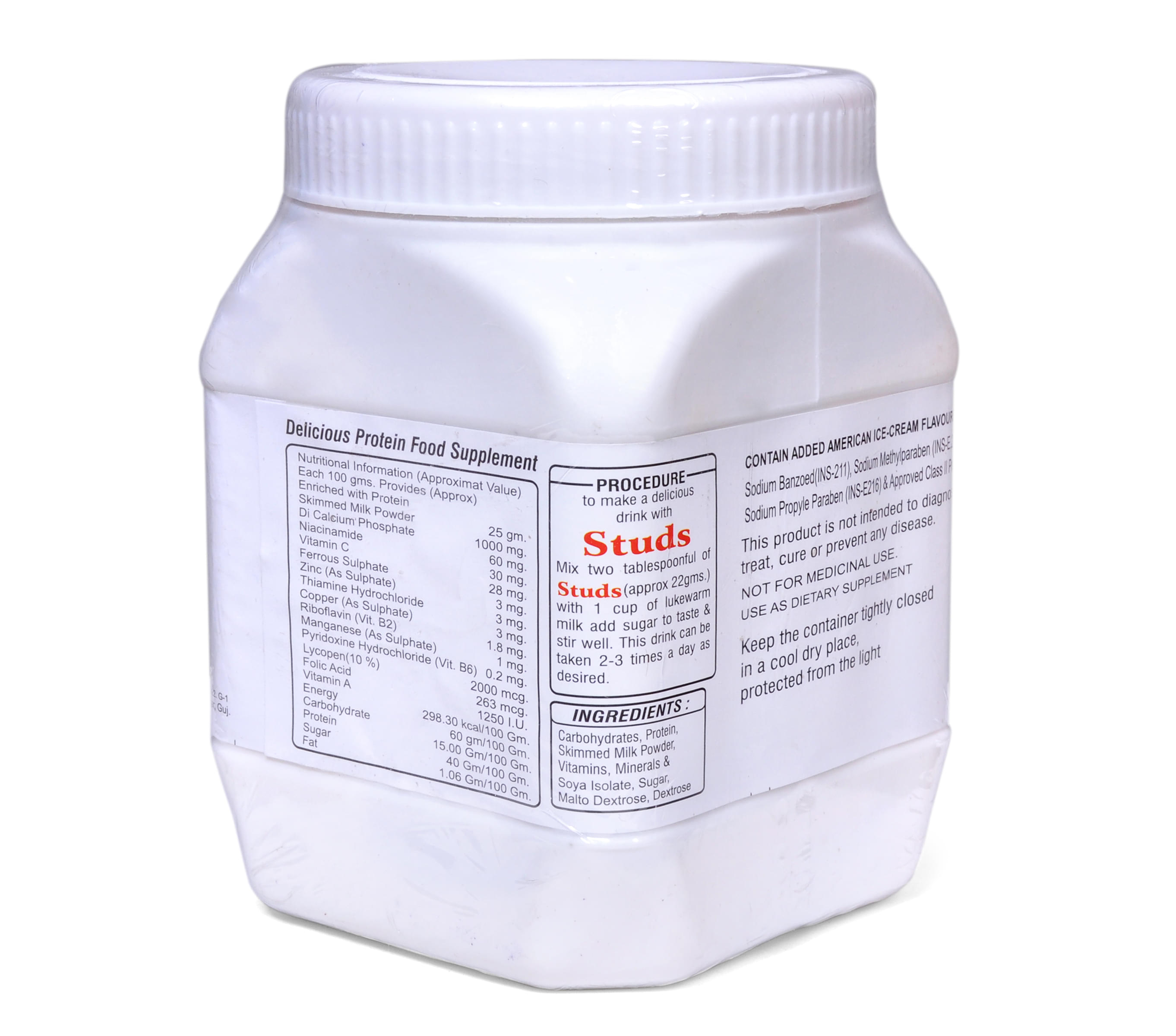 Studs Classic Weight Gainer American Ice Cream - Image 2