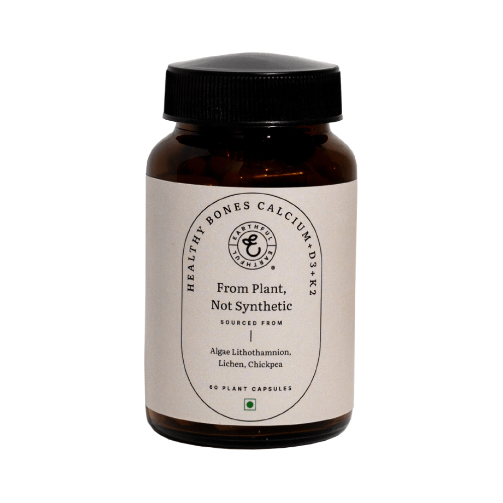 Earthful Healthy Bones Calcium + D3 + K2 Plant Capsule - Image 8