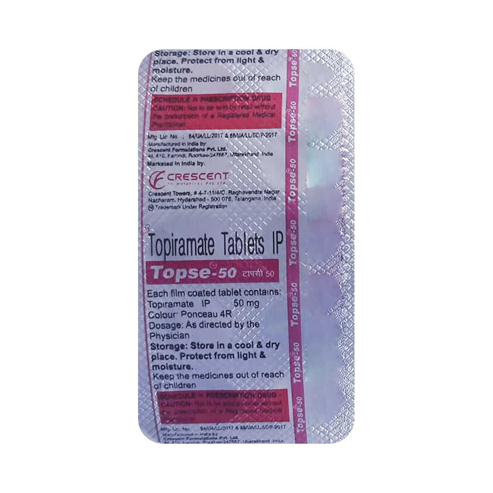 Topse 50mg Tablet - Image 1