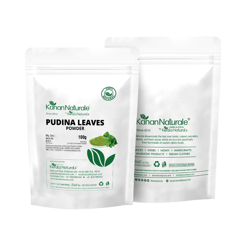 Kerala Naturals 100% Pure Pudina/Mint Leaves Powder - Image 2