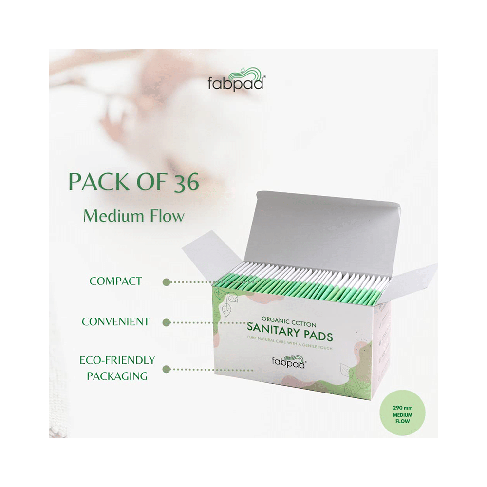 Fabpad Organic Cotton Sanitary Medium Flow - Image 4