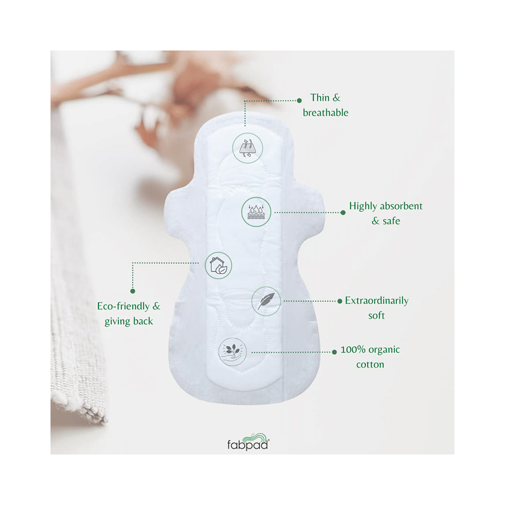 Fabpad Organic Cotton Sanitary Medium Flow - Image 3