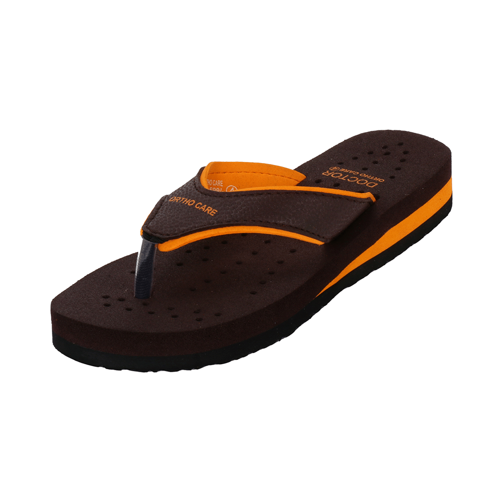 Doctor Extra Soft Orthopaedic Diabetic Pregnancy Comfort Flat Flipflops Slippers For Women 4UK Orange - Image 9