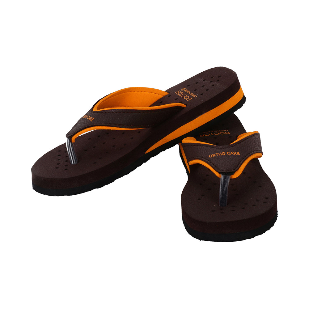 Doctor Extra Soft Orthopaedic Diabetic Pregnancy Comfort Flat Flipflops Slippers For Women 4UK Orange - Image 8