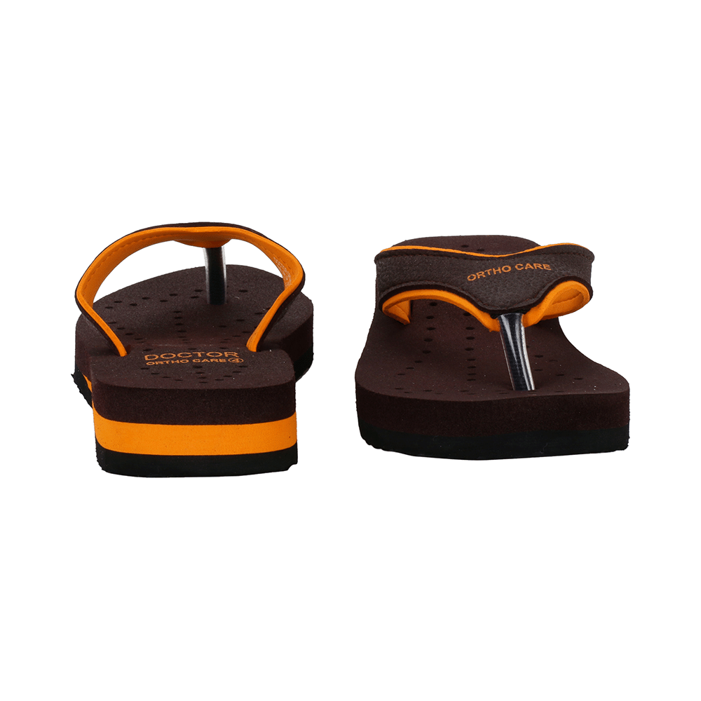 Doctor Extra Soft Orthopaedic Diabetic Pregnancy Comfort Flat Flipflops Slippers For Women 4UK Orange - Image 5