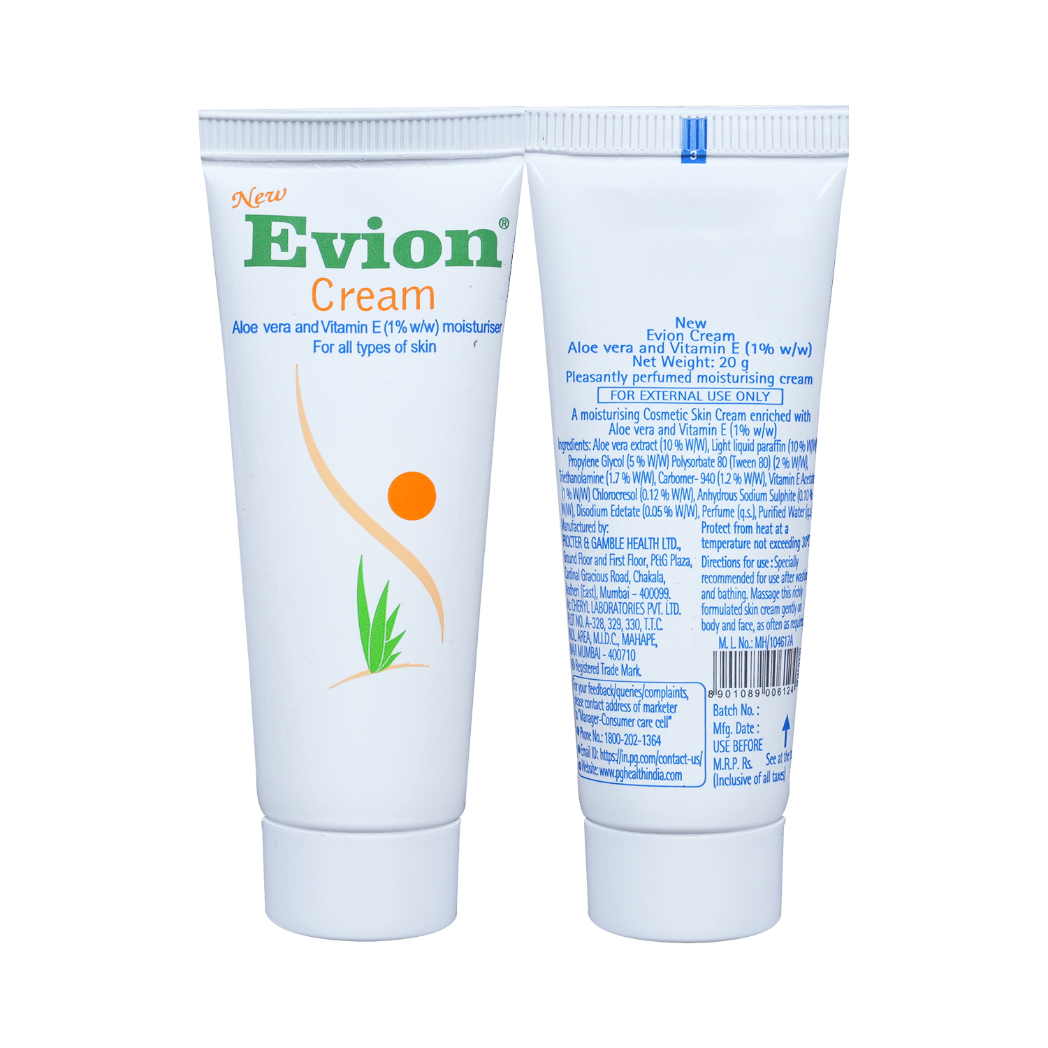 Evion Cream with Aloe Vera & Vitamin E (1%) | For Skin Health - Image 1