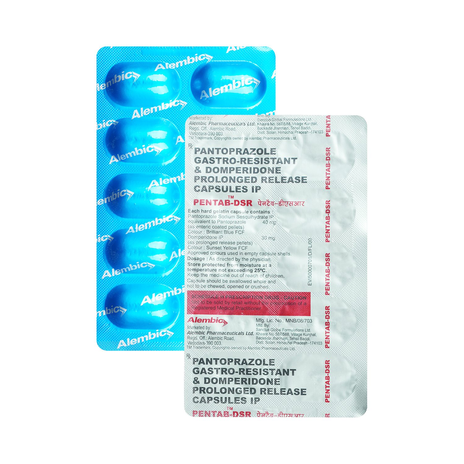 Pentab D 30mg/40mg Capsule SR