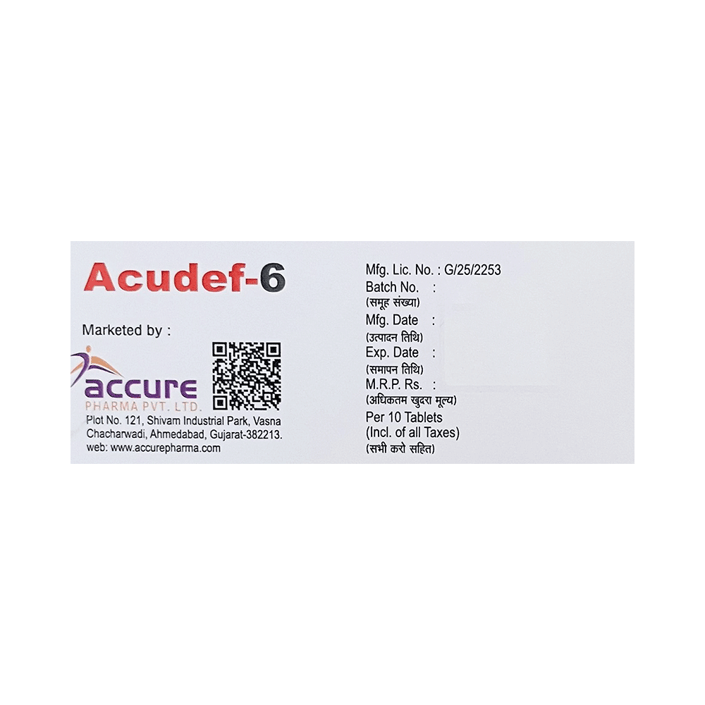 Acudef 6 Tablet - Image 3