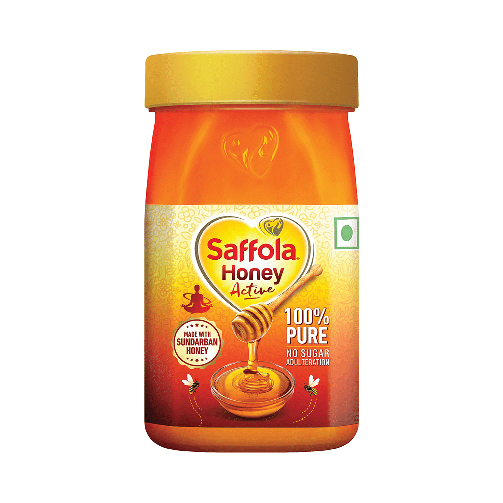 Saffola Honey Active | Made with Sundarban Forest Honey | No Sugar Adulteration - Image 1