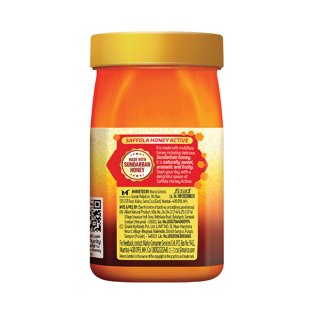 Saffola Honey Active | Made with Sundarban Forest Honey | No Sugar Adulteration - Image 3