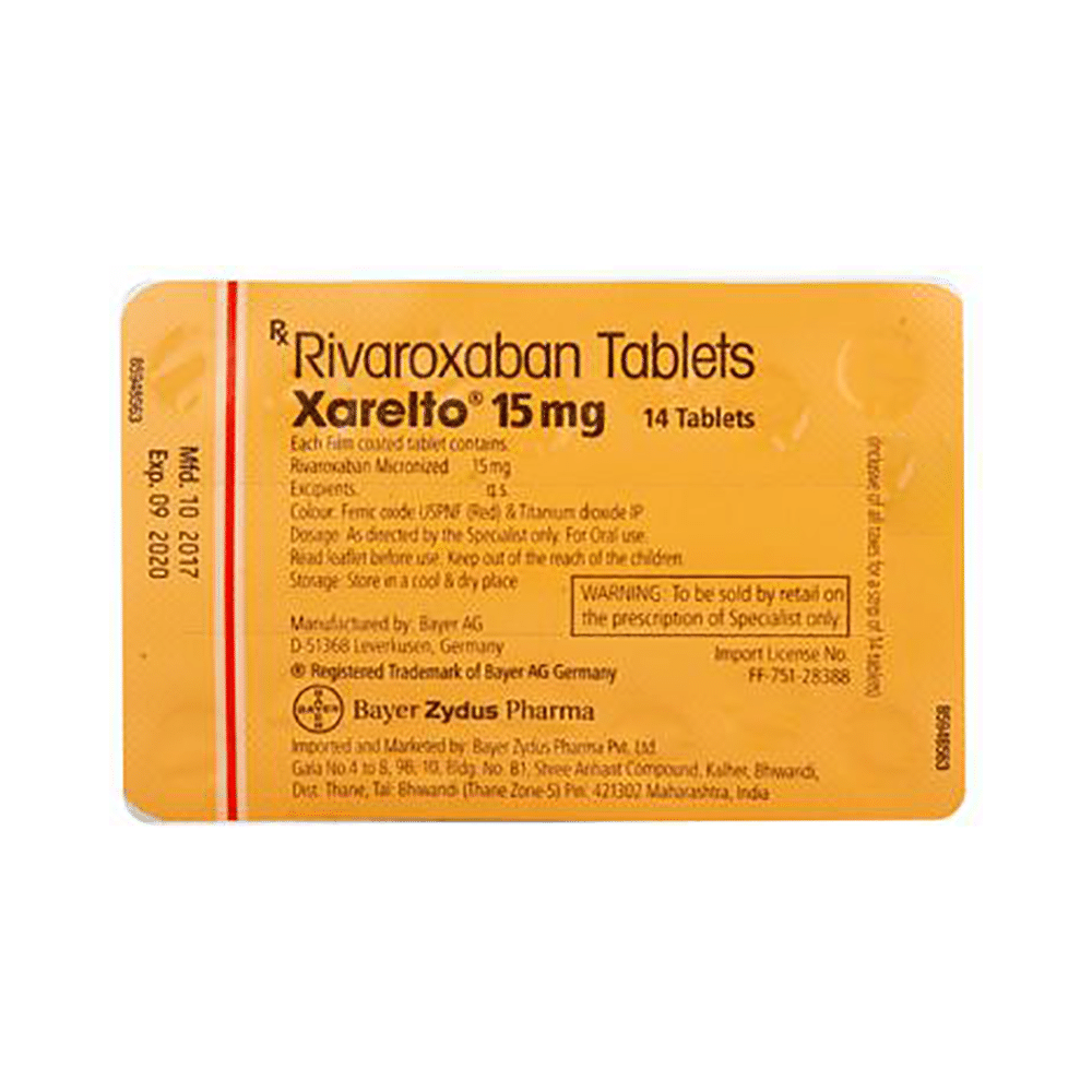 Xarelto 15mg Tablet - Image 2