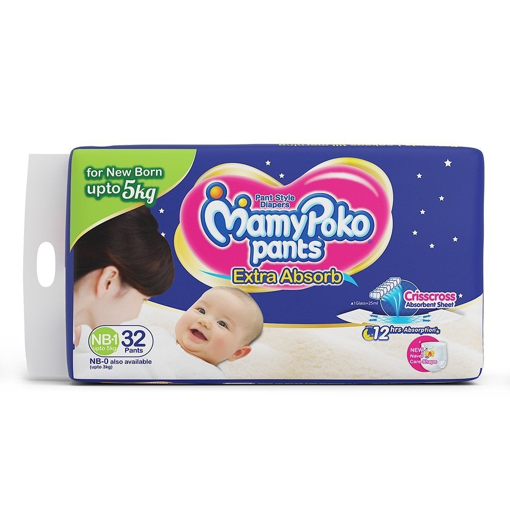 MamyPoko Extra Absorb Pants NB - Image 1