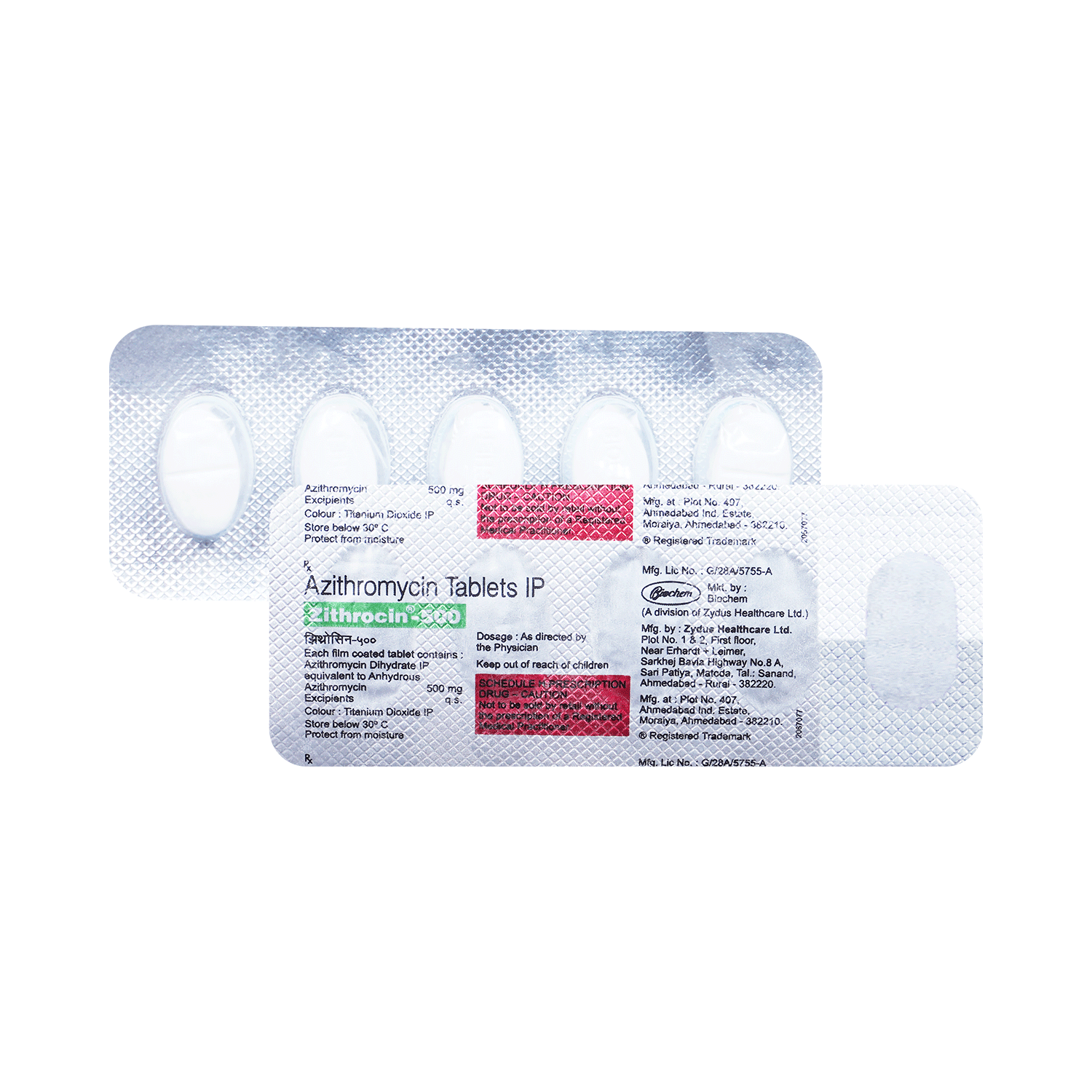 Zithrocin 500mg Tablet - Image 1
