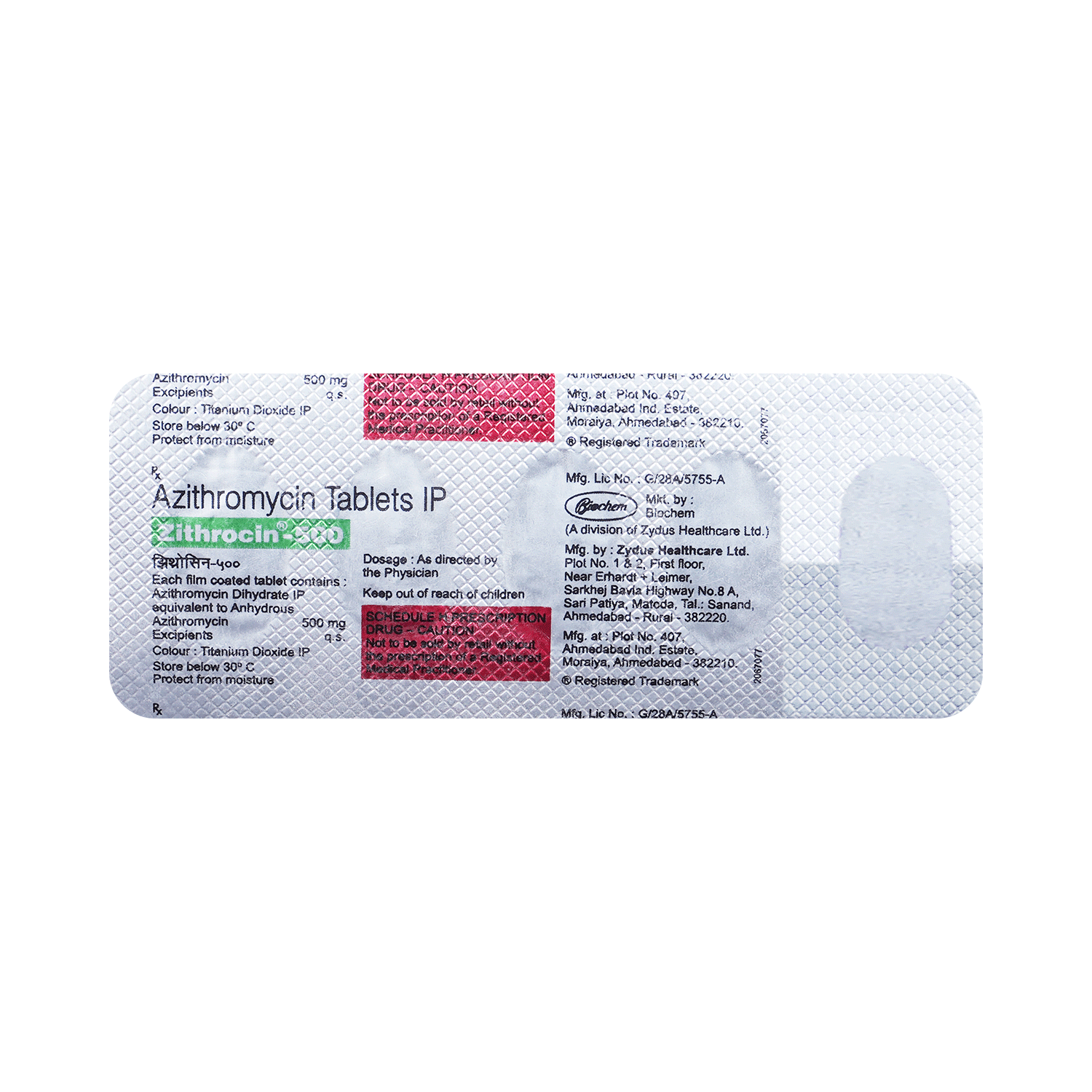 Zithrocin 500mg Tablet - Image 3