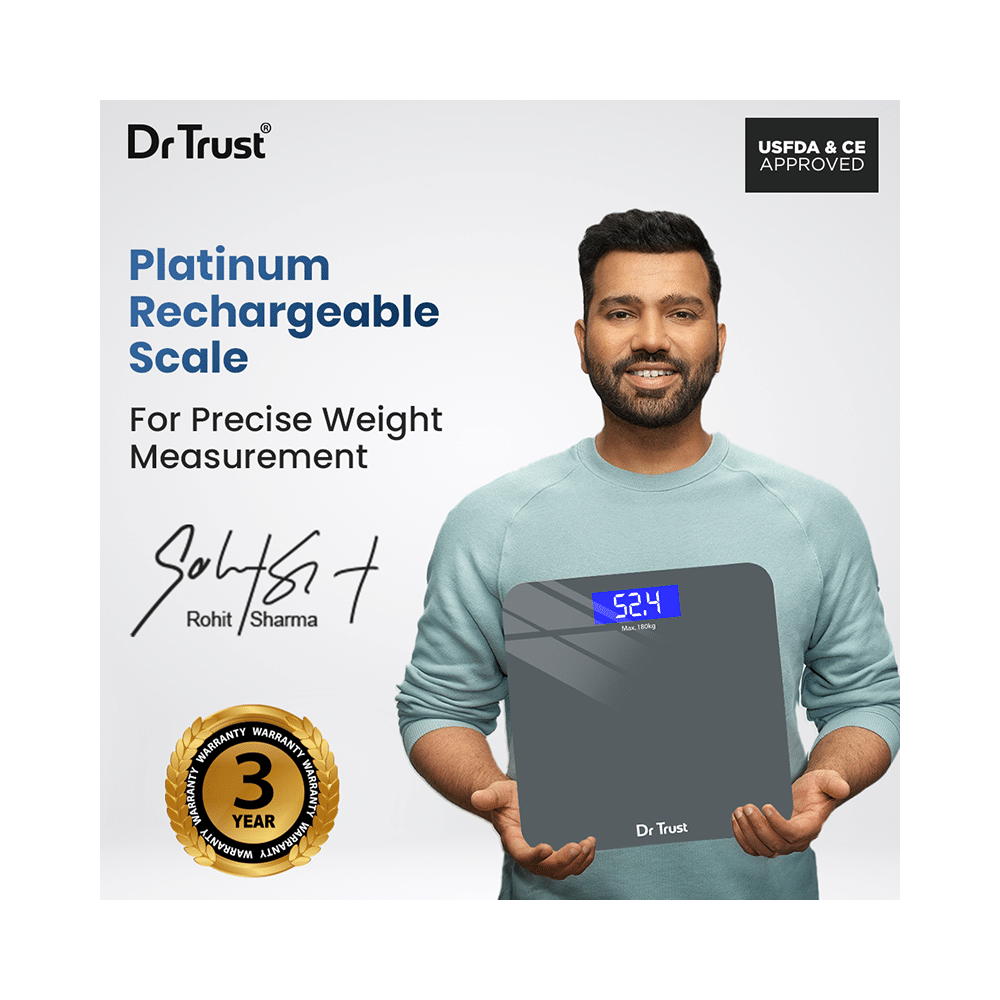 Dr Trust USA Electronic Platinum Recharge Digital Personal Weighing Scale 501 - Image 2