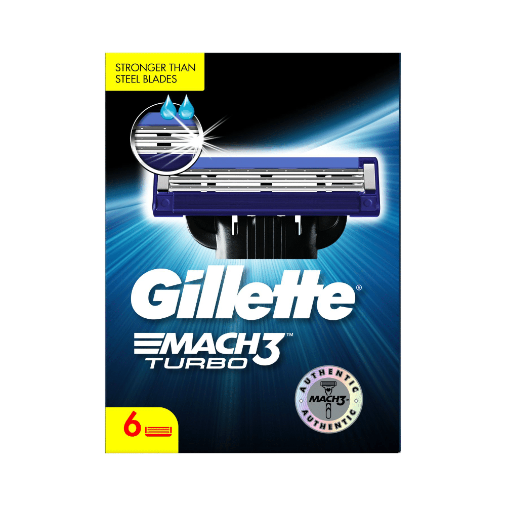 Gillette Mach 3 Shaving Razor Blades Turbo - Image 1