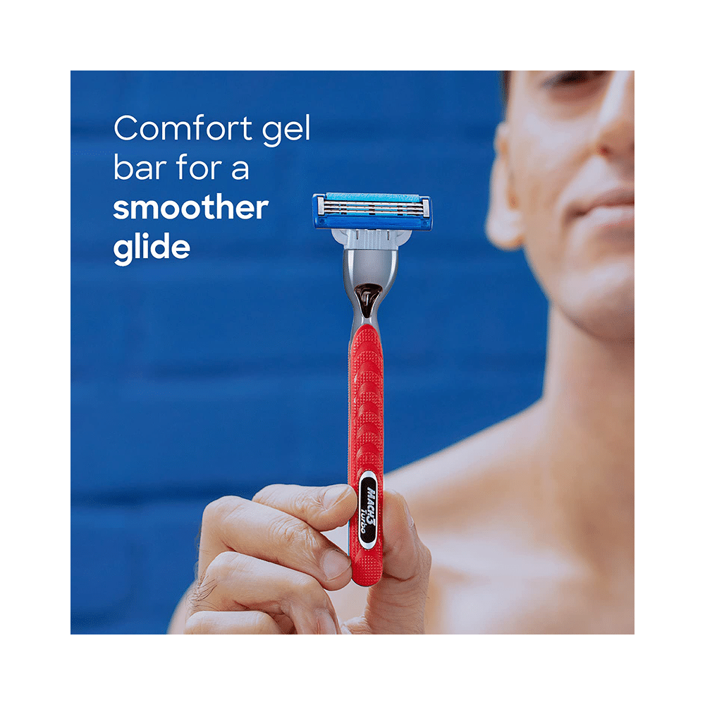 Gillette Mach 3 Shaving Razor Blades Turbo - Image 5