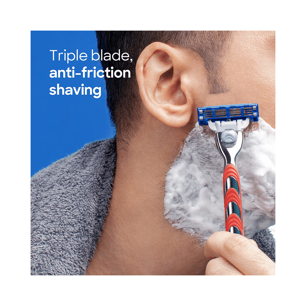 Gillette Mach 3 Shaving Razor Blades Turbo - Image 4