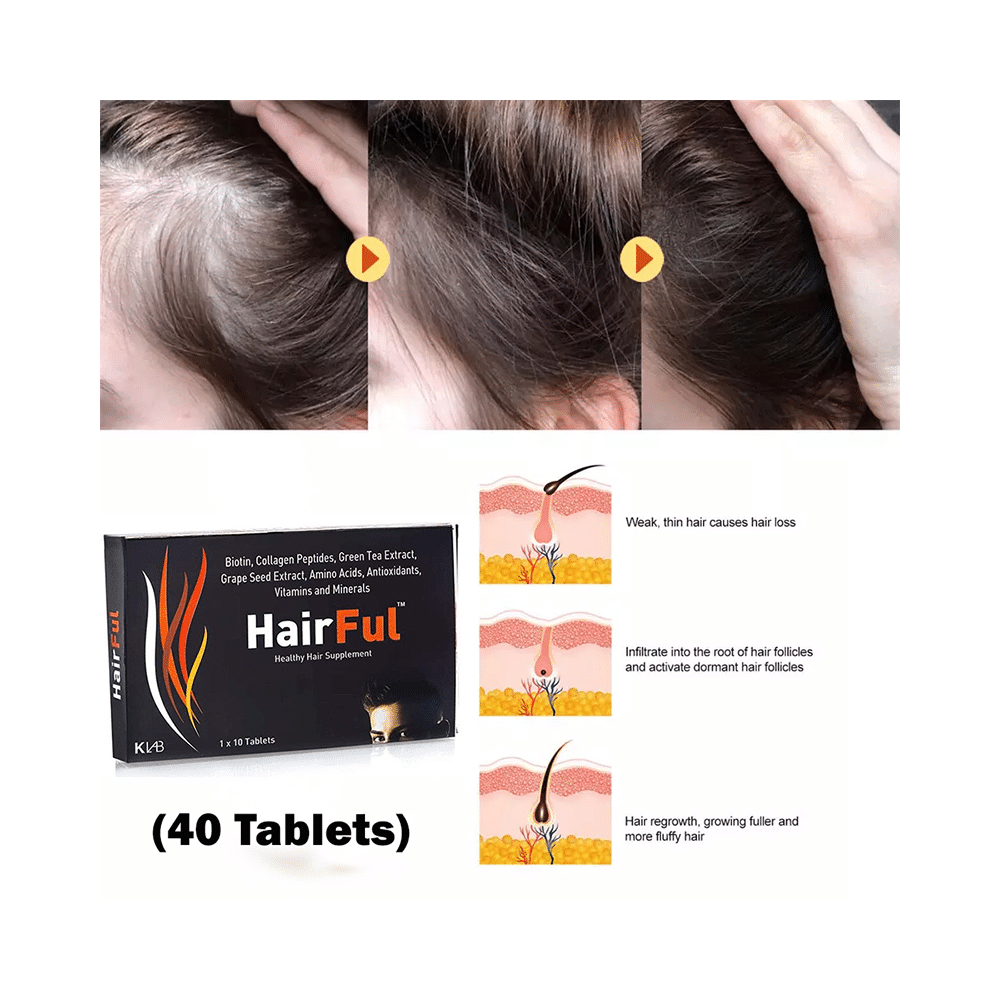 HairFul Tablet for Women & Men Hair Care (10 Each) - Image 5
