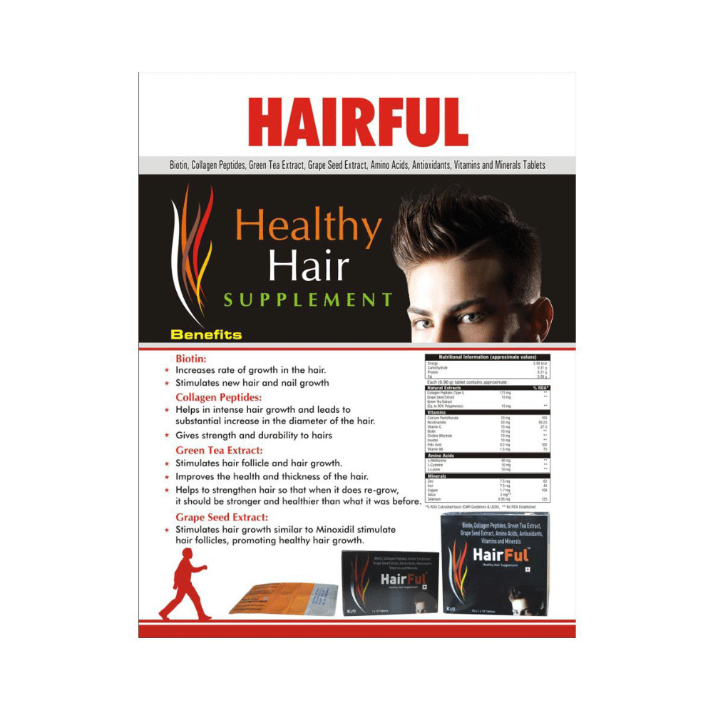 HairFul Tablet for Women & Men Hair Care (10 Each) - Image 8