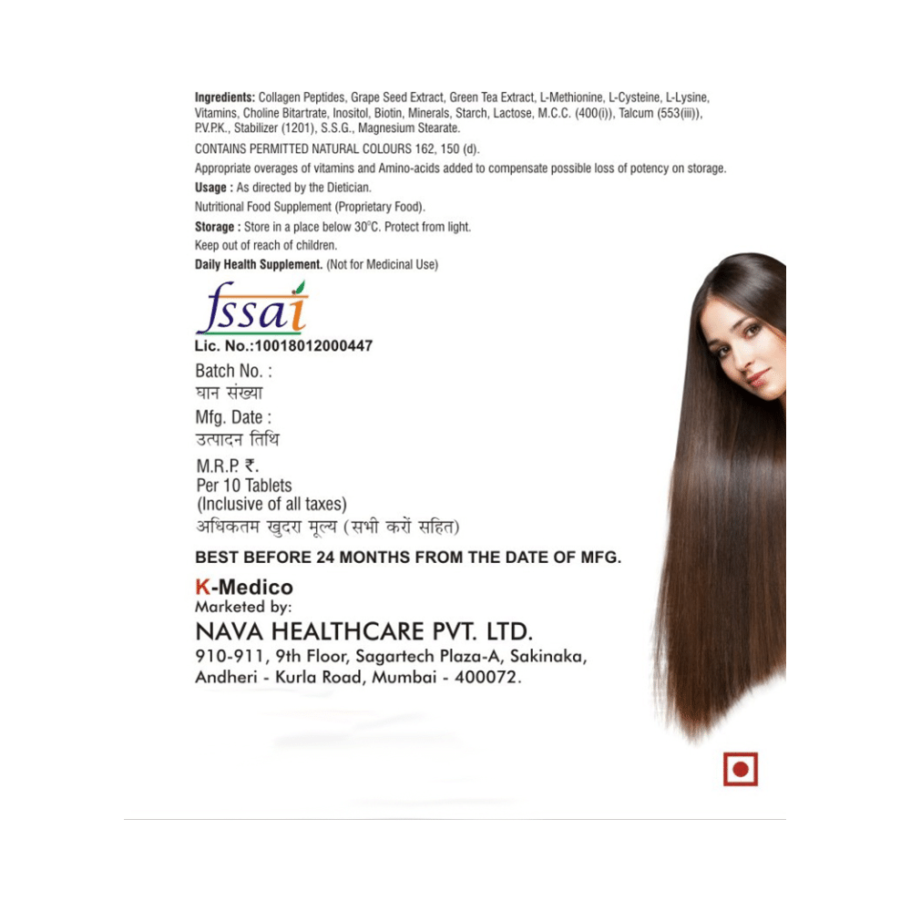HairFul Tablet for Women & Men Hair Care (10 Each) - Image 3