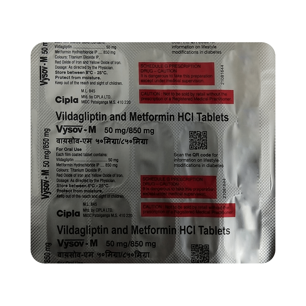 Vysov-M 850mg/50mg Tablet - Image 3
