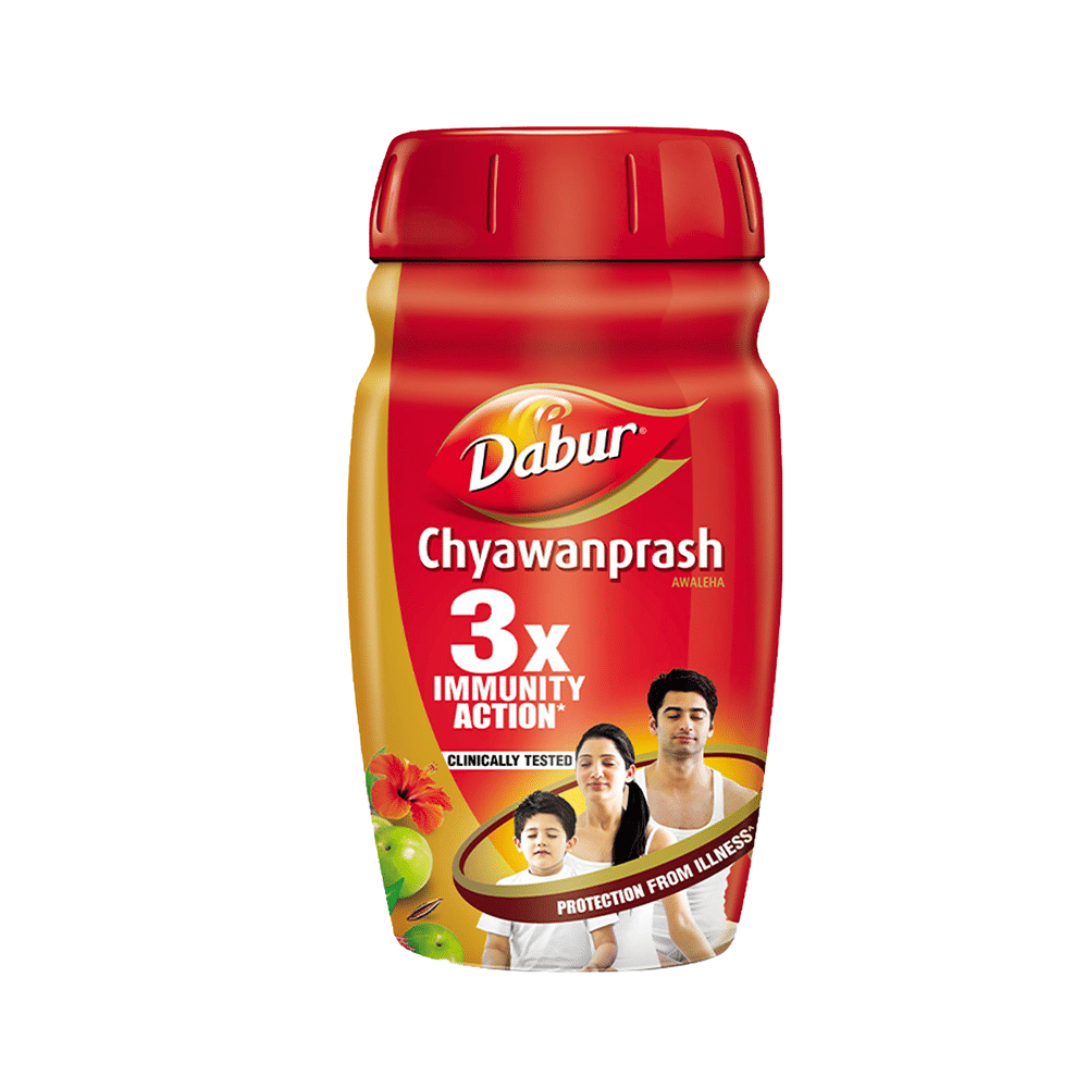 Dabur Chyawanprash | 3X Immunity Action | Builds Strength, Stamina & Overall Health Red