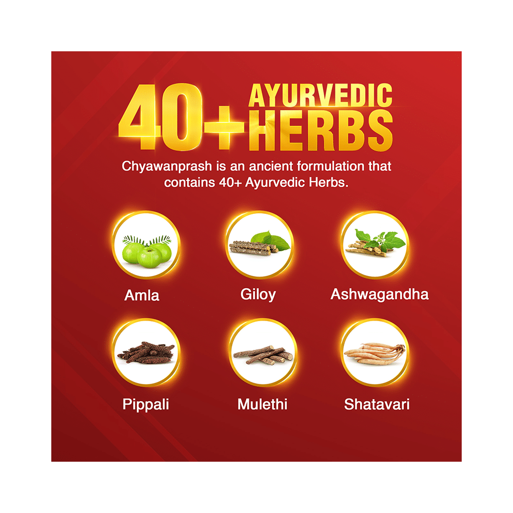 Dabur Chyawanprash | 3X Immunity Action | Builds Strength, Stamina & Overall Health Red - Image 6