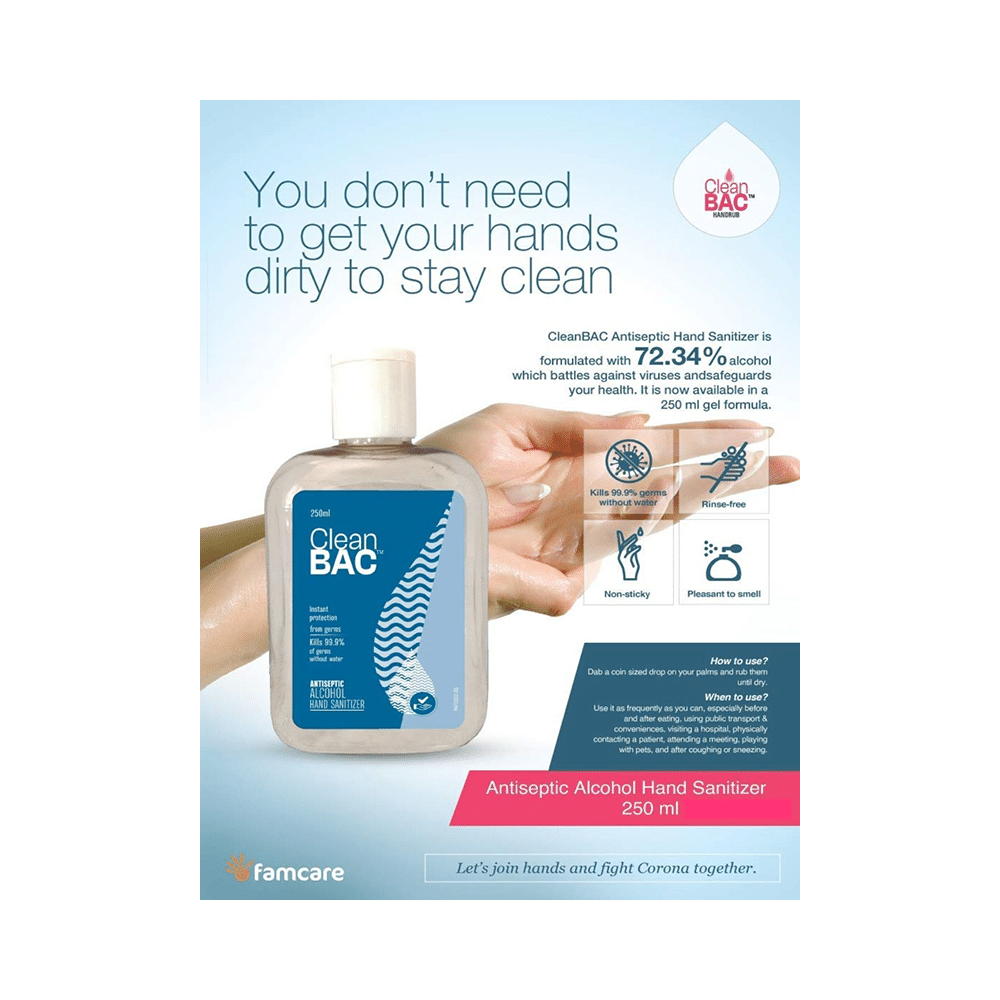 CleanBAC Antiseptic Alcohol Hand Sanitizer - Image 5