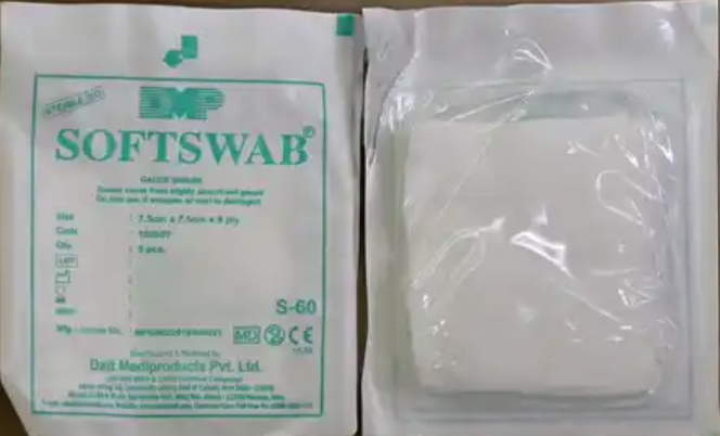 Softswab Gauze Swab (10cm X 10cm X 8ply) - Image 1