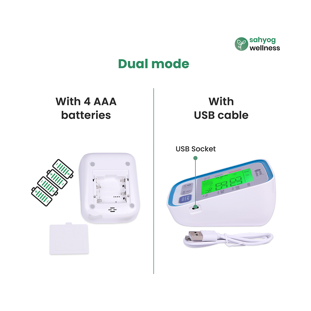 Sahyog Wellness Arm Style Digital Blood Pressure Monitor with 3 Colour Display - Image 6