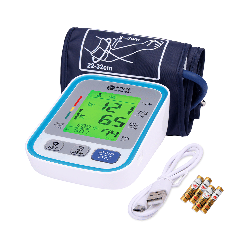 Sahyog Wellness Arm Style Digital Blood Pressure Monitor with 3 Colour Display - Image 1