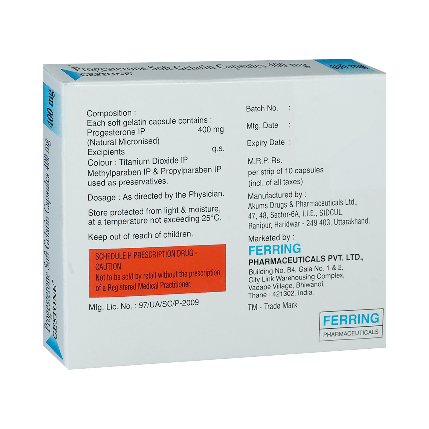 Gestone 400mg Capsule - Image 3