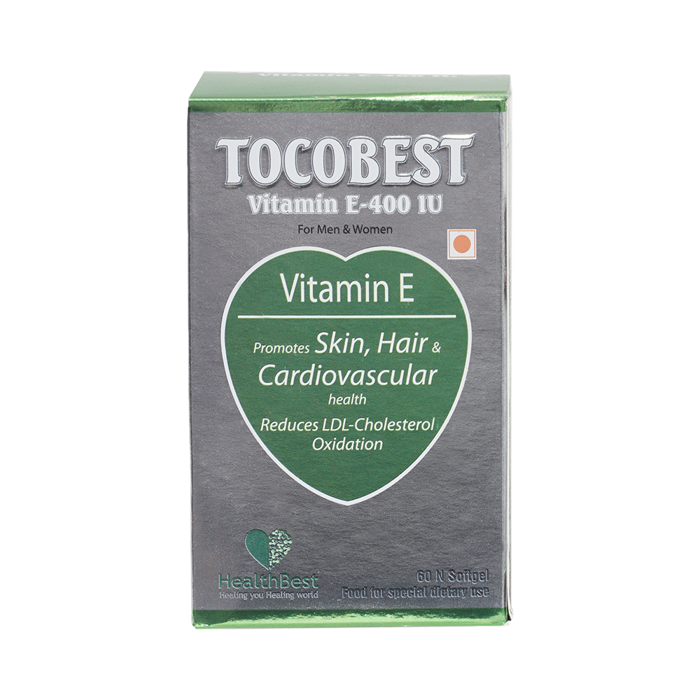 HealthBest Tocobest Vitamin E 400IU Softgel - Image 1