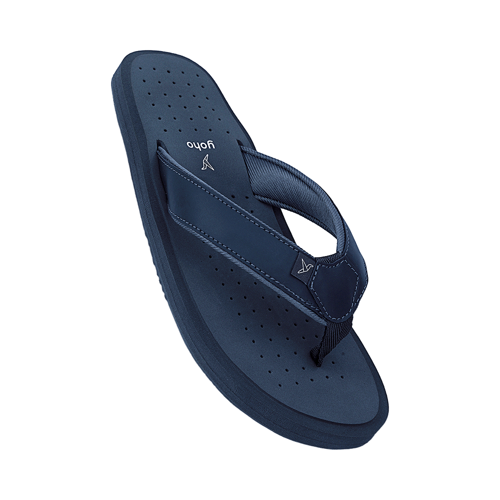 Yoho Lifestyle Ortho Soft Comfortable and Stylish Slipper for Men with Arch Support 7 Mystery Blue - Image 4