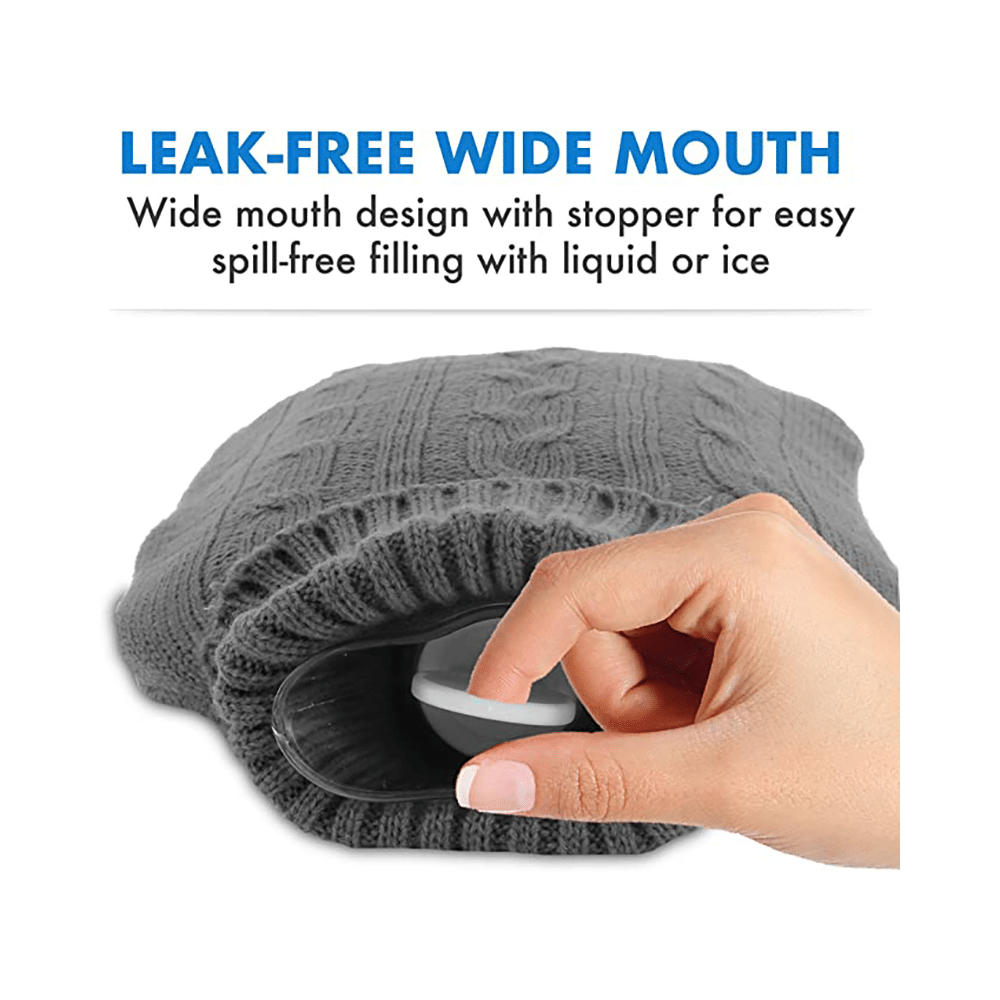 OPQ Executive Metal Cap Hot Water Bag with Cover - Image 2