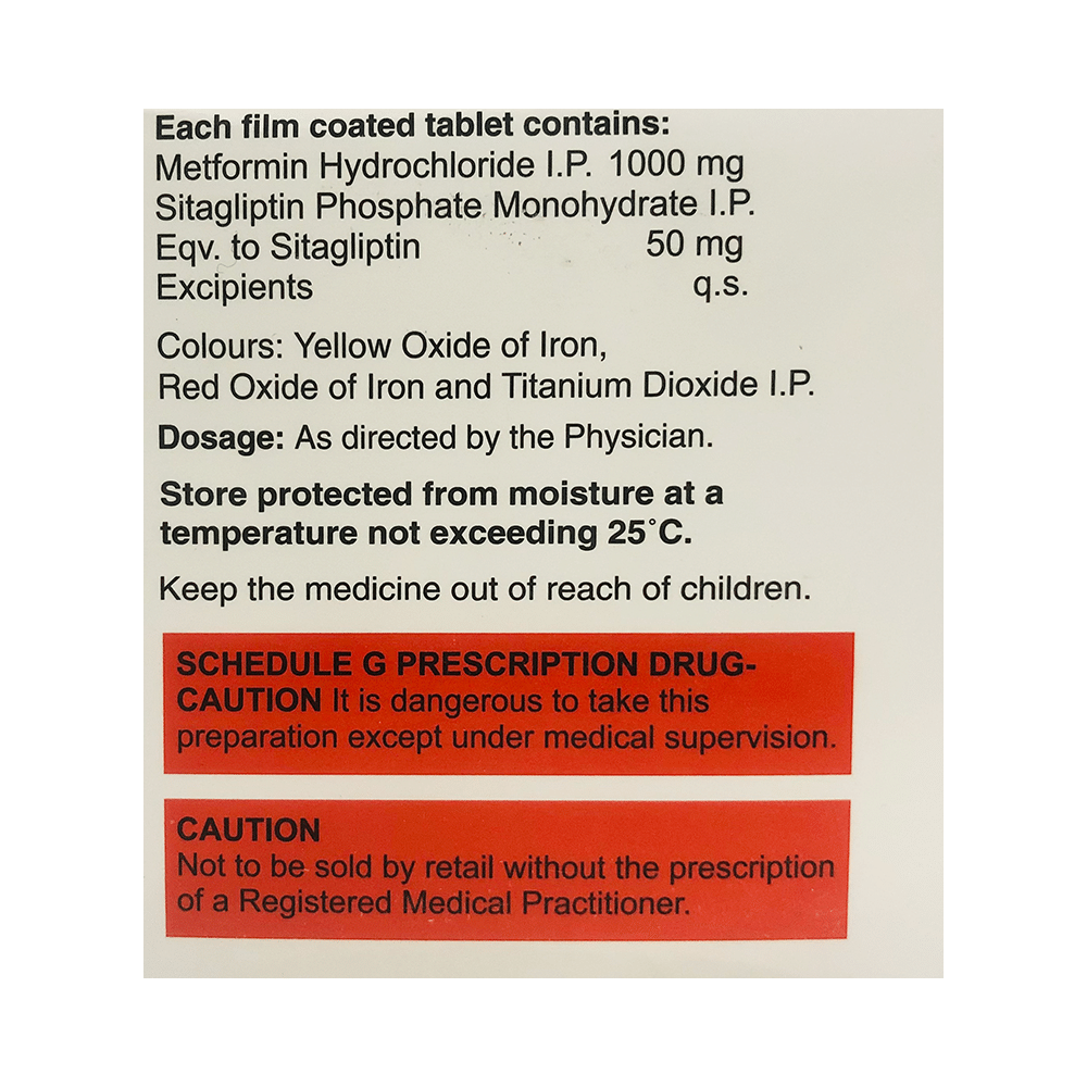 Sitalembic M 50mg/1000mg Tablet - Image 2