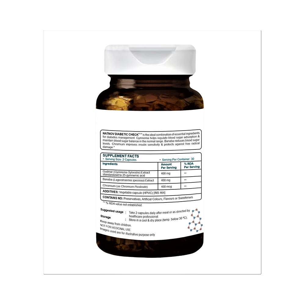 Natnov Nutrition Diabetic Check Plus Capsule - Image 2