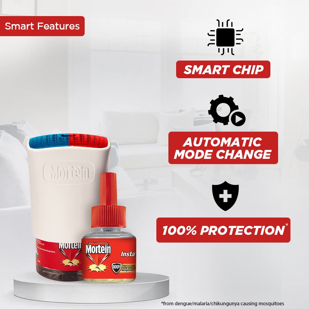 Mortein Smart Mosquito Repellent | Combo Pack of Machine + 1 Refill (45ml)  - Image 1