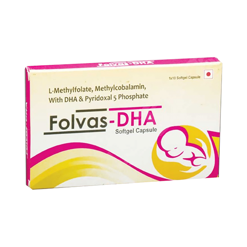 Folvas-DHA Soft Gelatin Capsule - Image 1