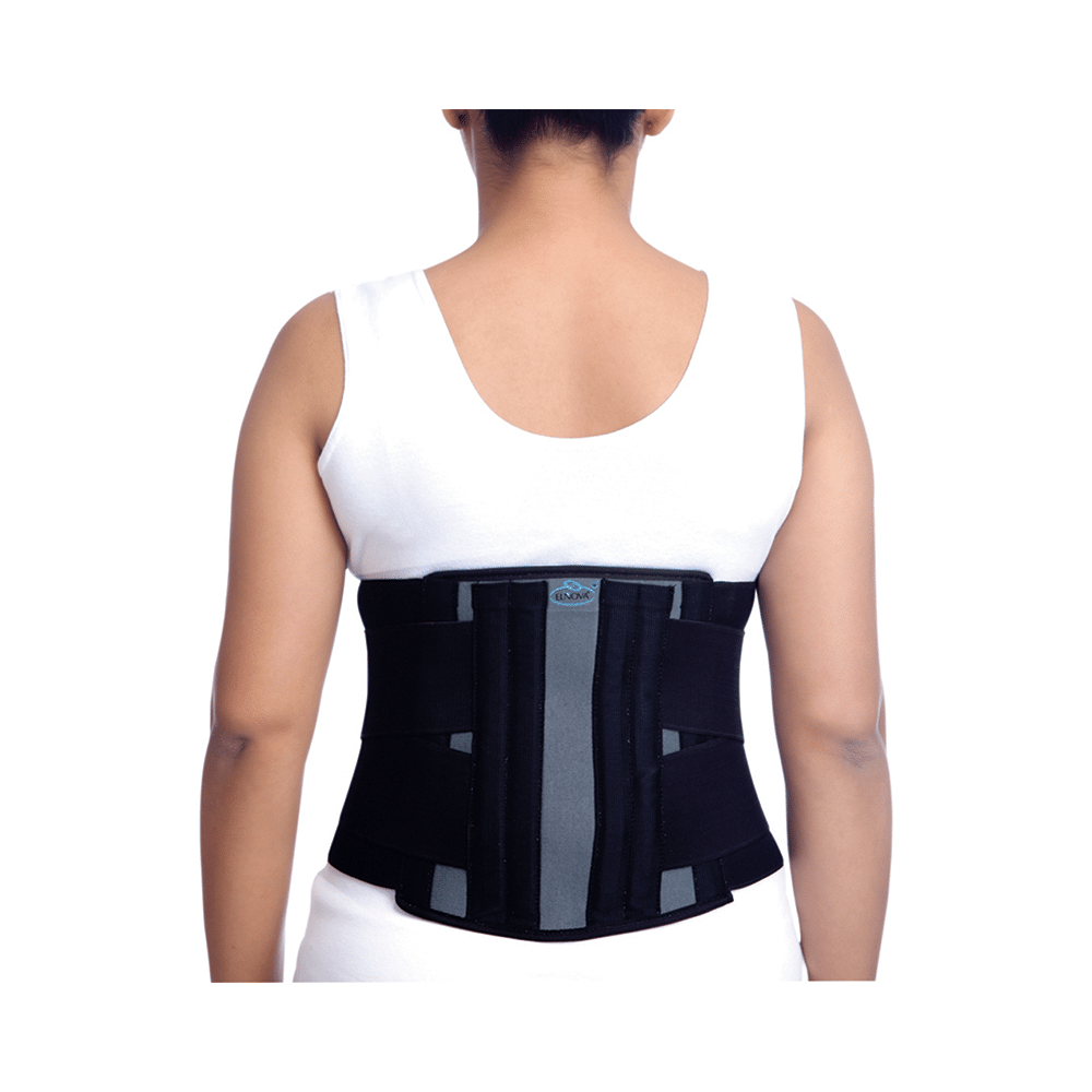 Elnova 1321 Surgical Lumbo Sacral Corset XL Black