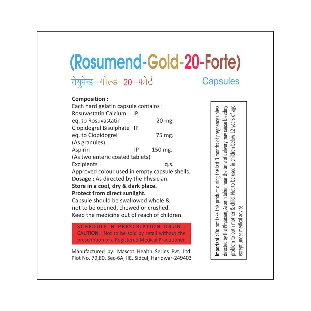 Rosumend-Gold 20 Forte Capsule - Image 2