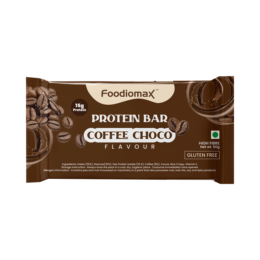 Foodiomax Protien Bar (60gm Each) 2 Coffee Choco & 2 Mix Berries - Image 2